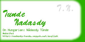 tunde nadasdy business card